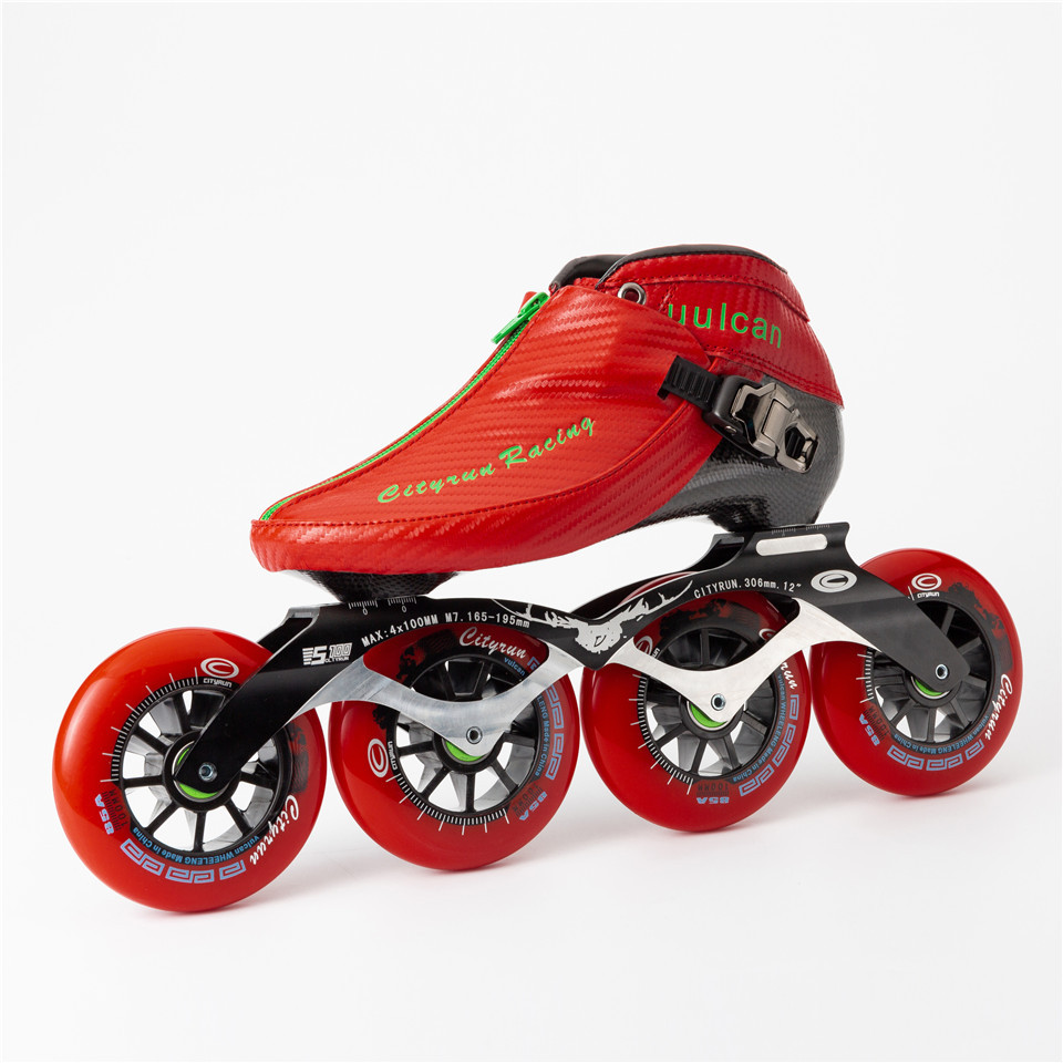 Japy 2019 Cityrun Speed Inline Skates Carbon Fiber Professional Competition Zip boots Racing Skating
