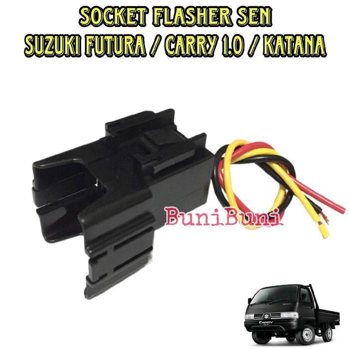 READY PART SOCKET / SOKET DUDUKAN FLASHER OTOMATIS SEN UNTUK MOBIL CARRY 1.0 / FUTURA / KATANA /