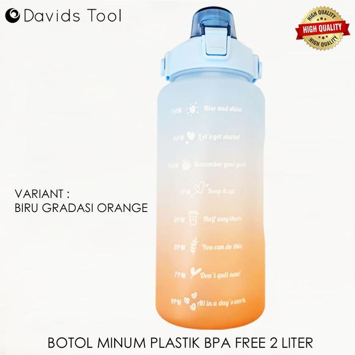 BOTOL VIRAL 2 LITER ORI MINUM BPA FREE TUMBLER LUCU OLAH RAGA