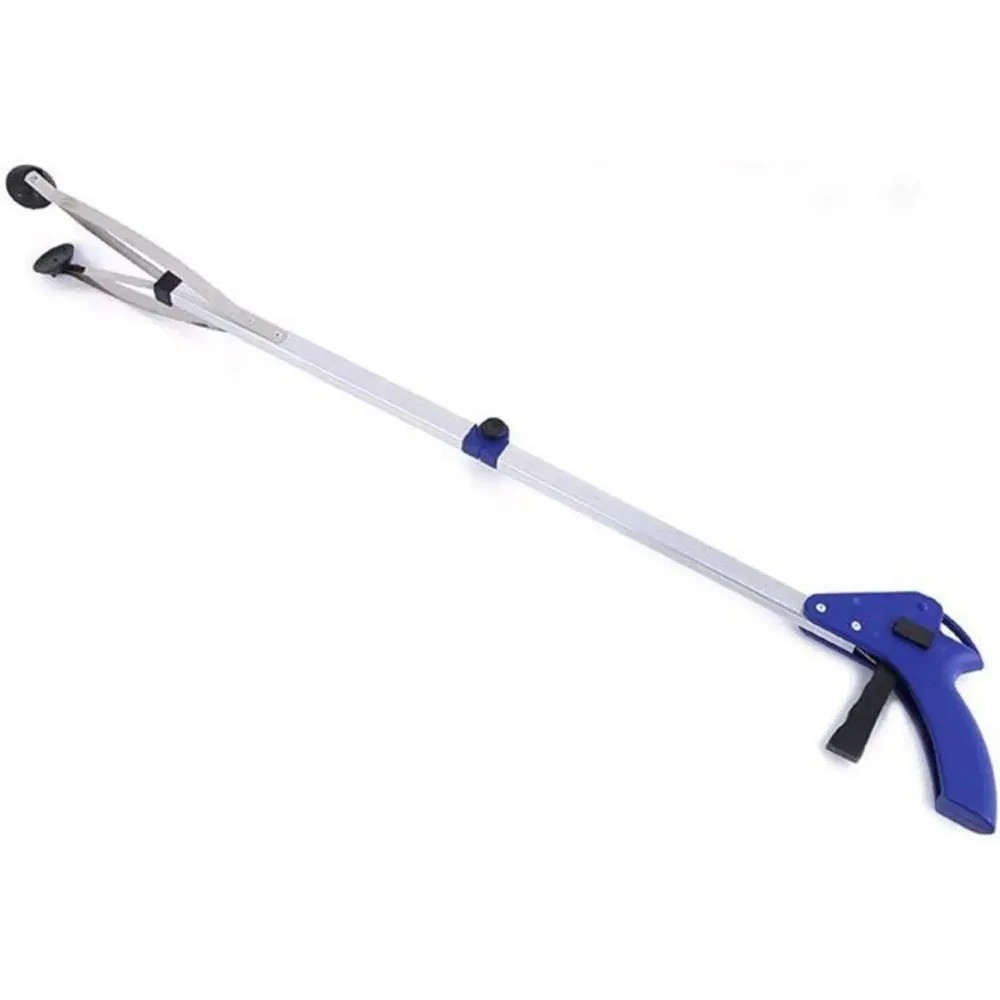 Foldable Long Trash Clamps Grab Pick Up Tool Curved handle design portable factory House Pickup grab