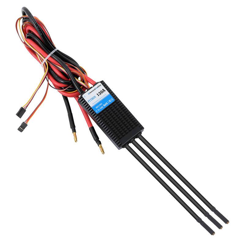 DH 130A Waterproof RC Brushless Motor Speed Controller ESC For Boat With Water-Cooling Programmable