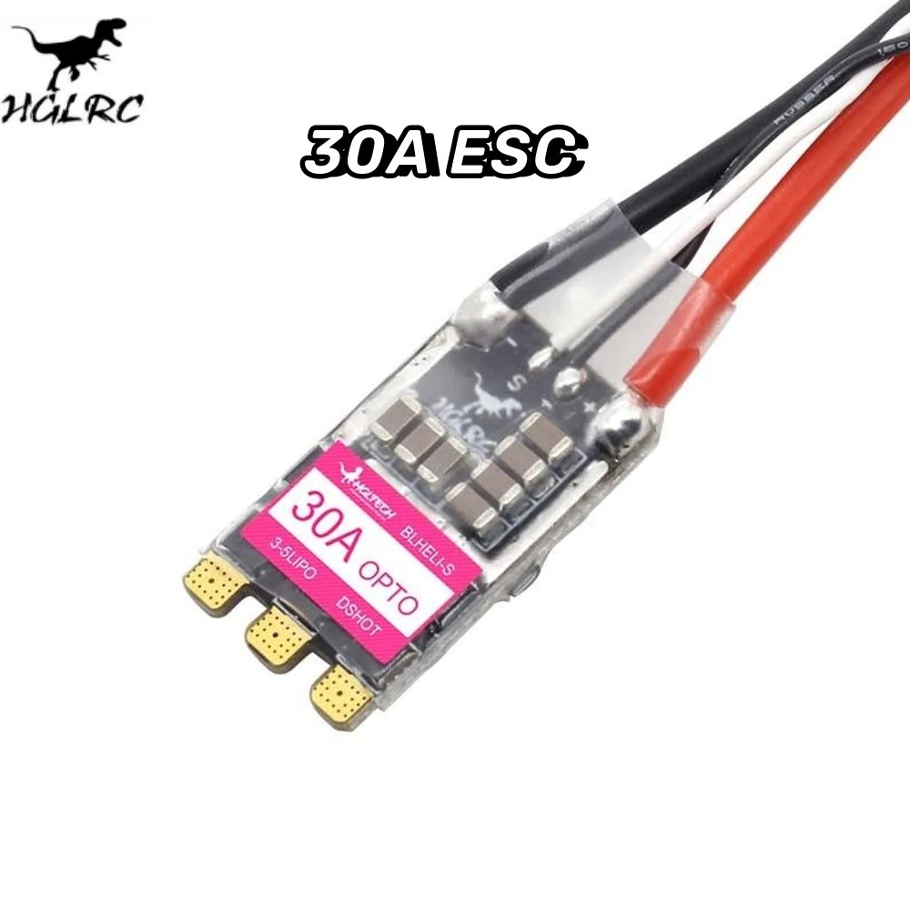 HGLRC 30A 30AMP 3-5S BLHELIS 16.5 BB2 DSHOT600 Brushless ESC for RC