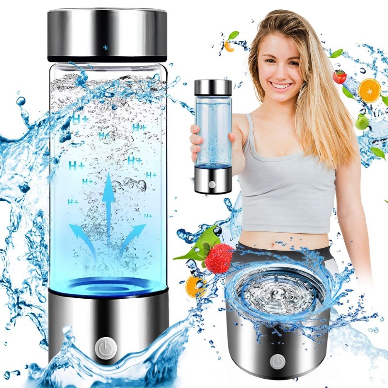 Hydrogen Water Generator Alkaline Maker Rechargeable Portable Water Ionizer Bottle Antioxidan