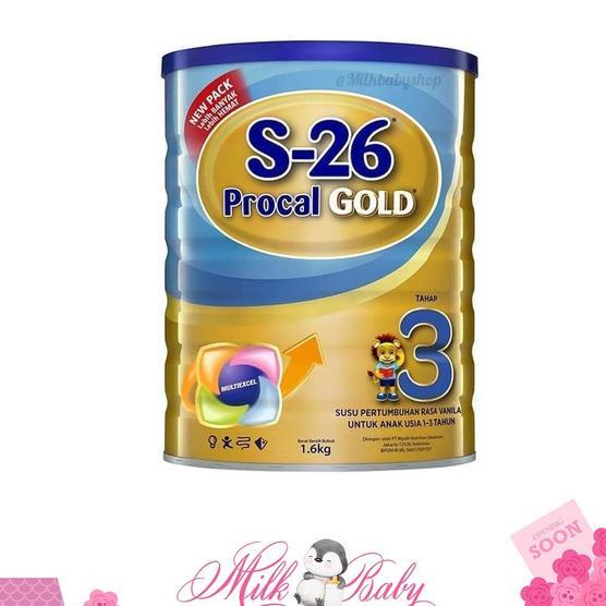 Susu Formula S-26 Procal Gold Tahap 3 1,6Kg Tbk