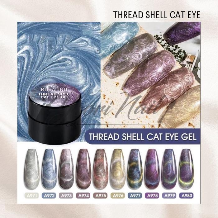 Sale Thread Shell Cat Eye Gel Kutek Cateye Gel Polish Nail Art Nailart Gel Polish Cat Eye Magnet Uv
