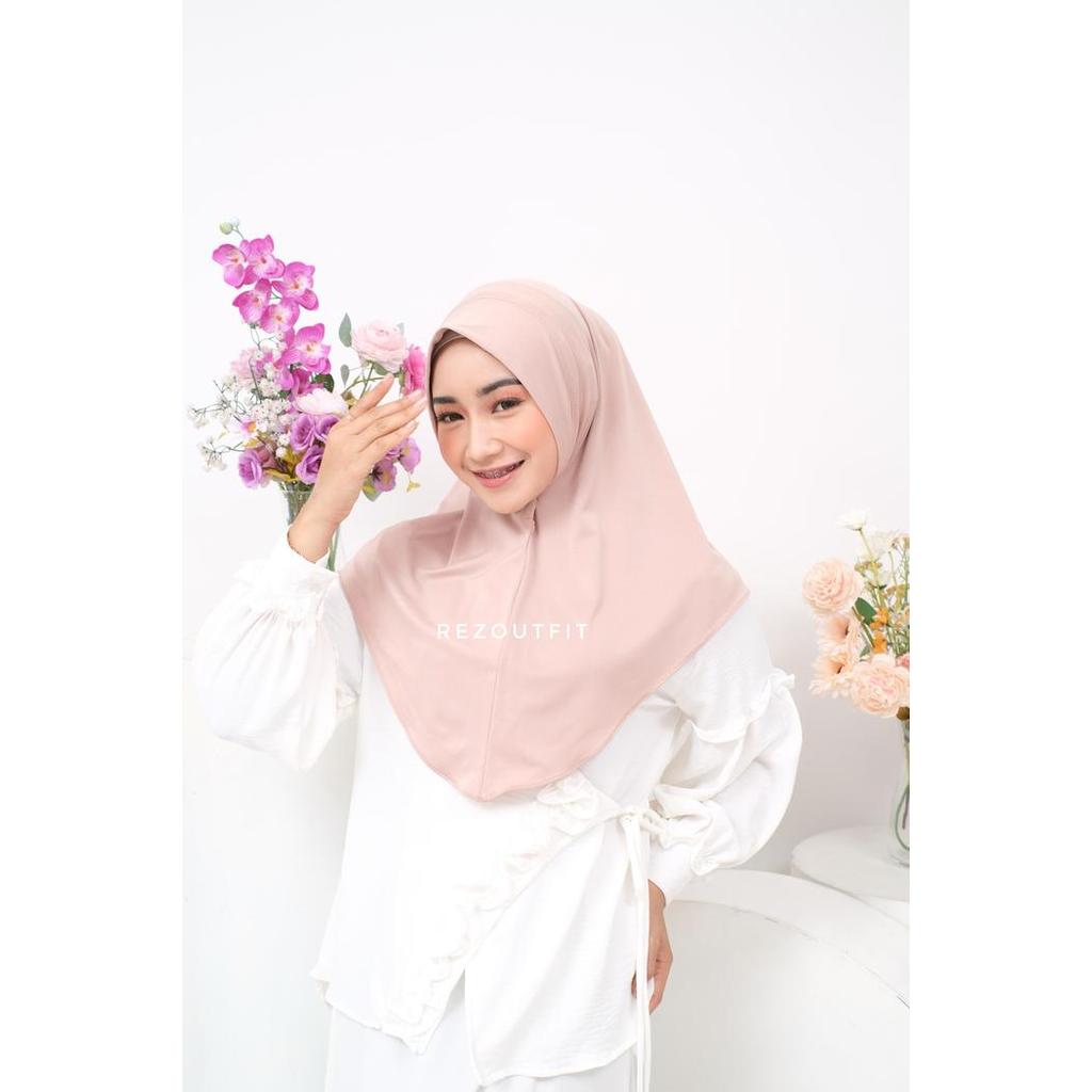 Jilbab Bergo Hamidah Non Pet Jersey Size M/Bergo Hamidah Non Pet Terjamin