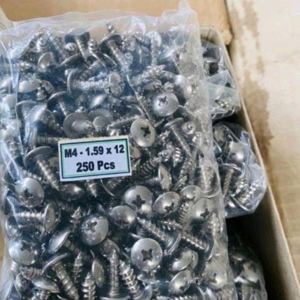 Sale 100Pcs Sekrup Ts At Stainless 4X6 4X12 4X16 4X18 4X20