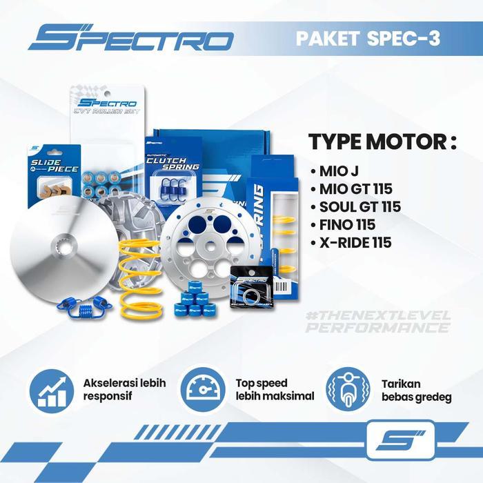Spectro Paket CVT Spec 3 Mio J Mio GT Soul GT 115 Xride Fino 115 Kirian Per CVT Roller Pulley Racing