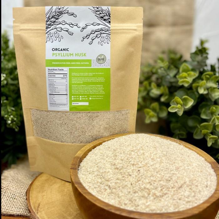 Psyllium Husk Serbuk Kasar 100 Gram / Organic Psyllium Husk 100 gram Organic Paradise