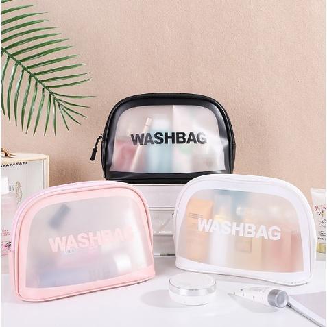 BISA COD T5246 Tas Kosmetik Transparan Plastik / Tas Kosmetik Bening / Tas Penyimpanan Kosmetik