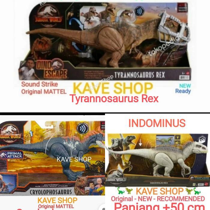 HOT SALE JURASSIC WORLD : CAMP CRETACEOUS STOMP 'N ESCAPE TYRANNOSAURUS REX - INDOMINUS -