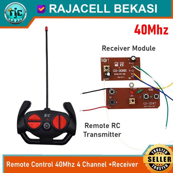 New Module Pcb Remot Mainan Rc Boat Remote Control 40Mhz 4Ch Gs-224T Gs-206R 40M Universal