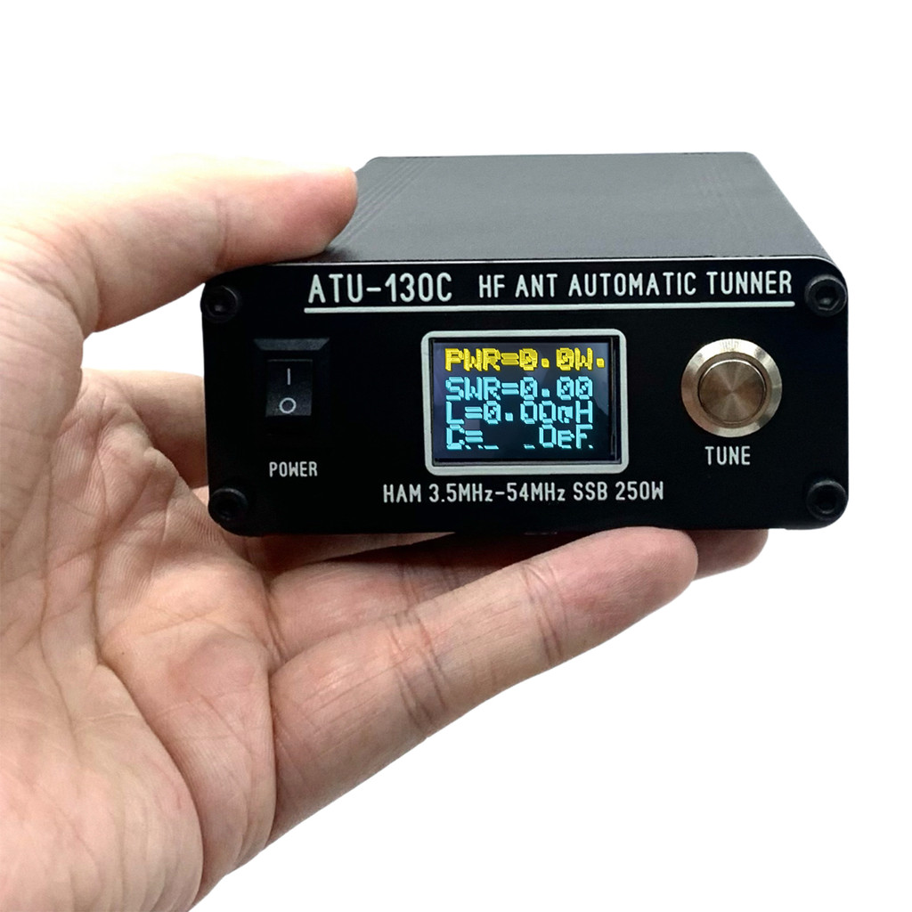 ATU130 3.5-54MHz 250W Shortwave Antenna Tuner HF Automatic Antenna Tuner Mini Antenna Tuner