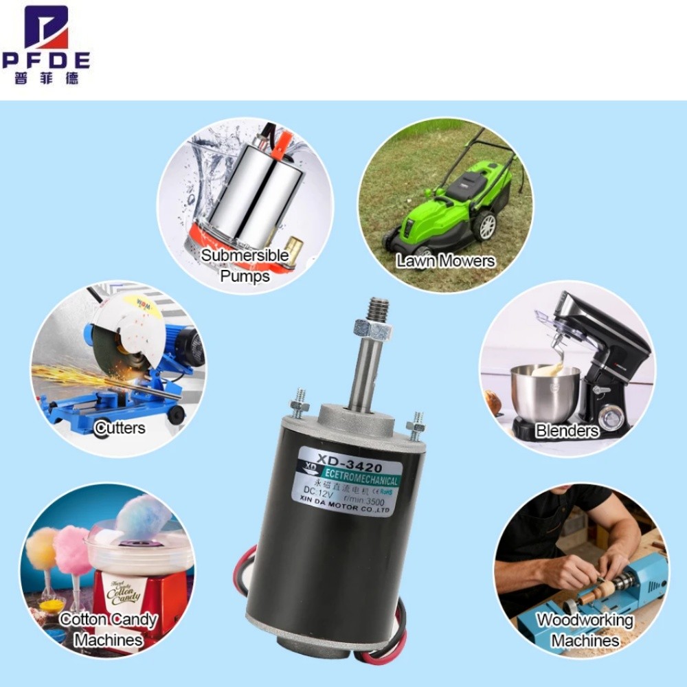 Xd-3420 12V 3500Rpm Permanent Magnet Dc Motor,24V 7000 Rpm High Speed Motor,30W Miniature Motor,Dc