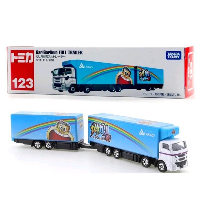 Tomica Long 123 Garigarikun Full Trailer Takara Tomy Original Diecast Truk Toy