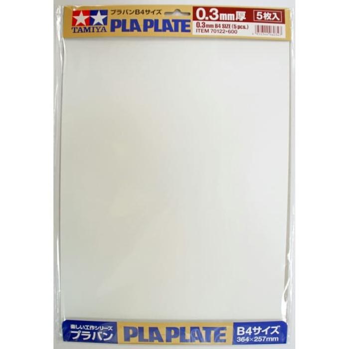 70122 TAMIYA Pla-Plate 0.3mm B4 Size (364X257mm) 5pcs