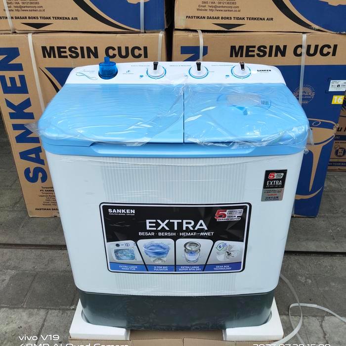 mesin cuci Sanken 8kg manual bergaransi