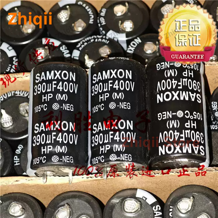 2pcs/4pcs Original new 390UF 400V Taiwan SAMXON electrolytic capacitor 400V390UF 25*45mm HP 105