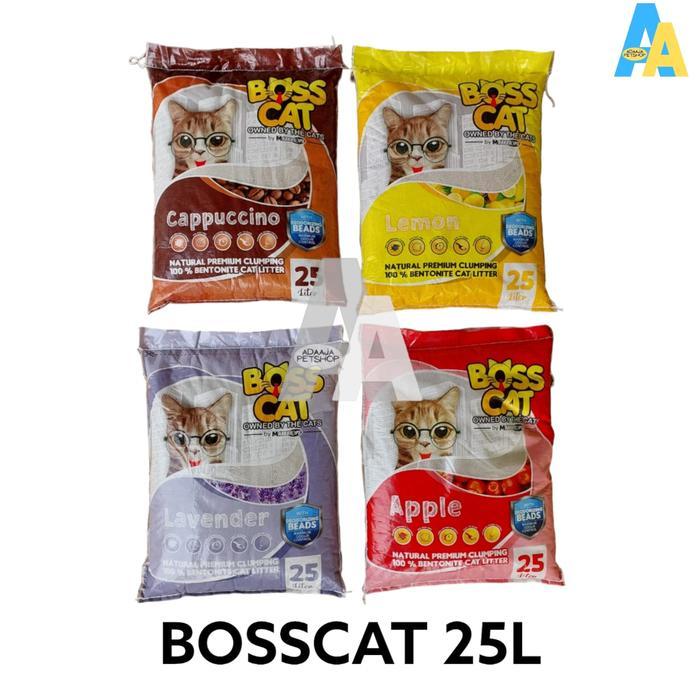 BOSS CAT 25 Liter Pasir Kucing Cat Littre Pasir Gumpal Wangi