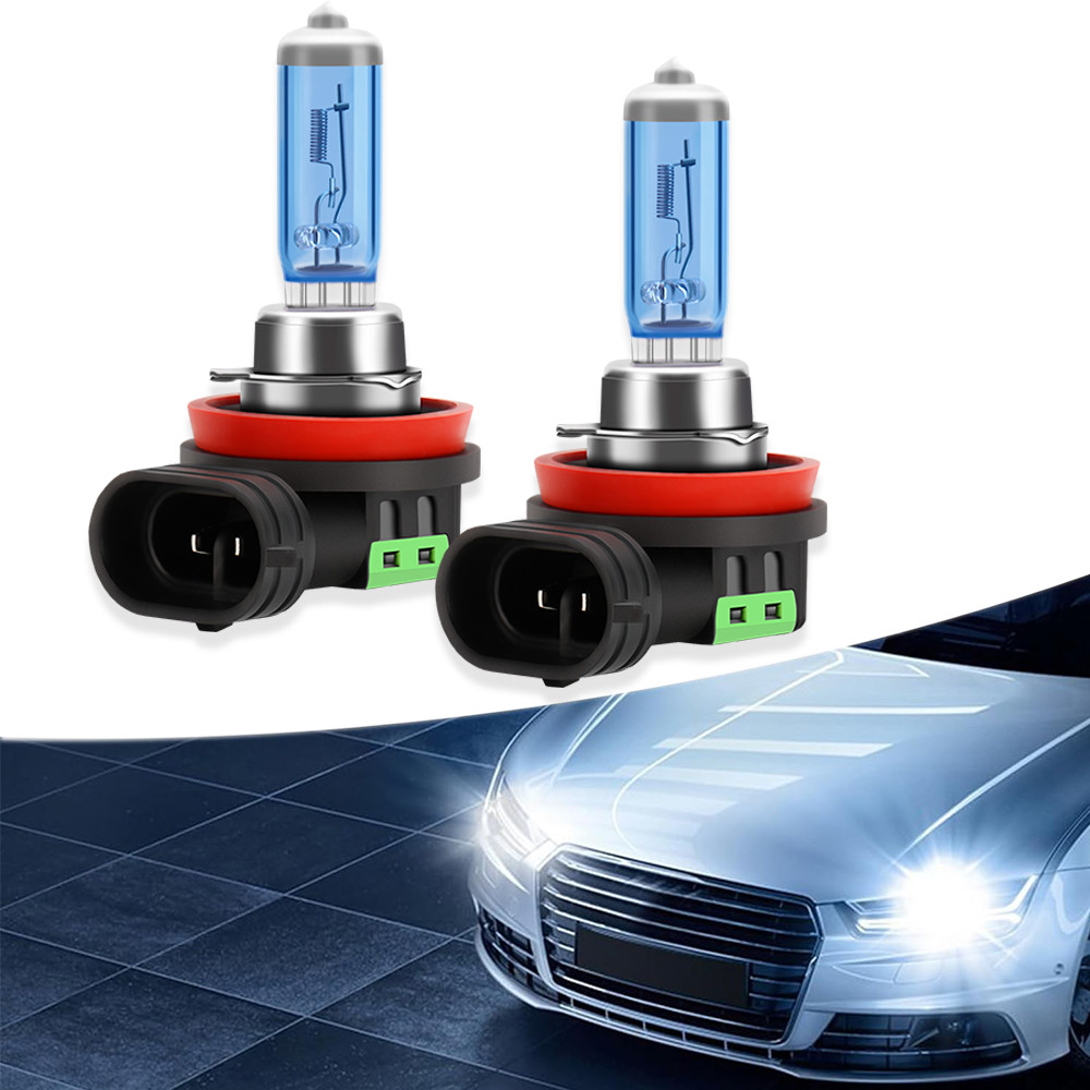 100W Car Headlight H7 H1 H4 Halogen Bulb Ultra-bright Beam HB3 HB4 H11 9005 9006 Low/High Beam Fog