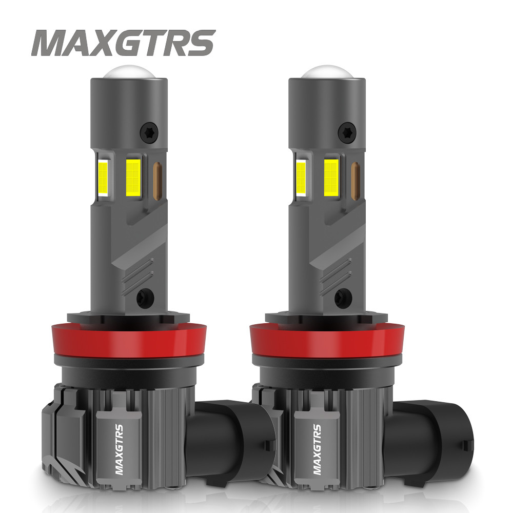 MAXGTRS 2Pcs 3 Sides Glow H8 H11 LED Headlight Bulb 20000LM 9005 HB3 9006 HB4 H9 LED Fog Lamp 6000K