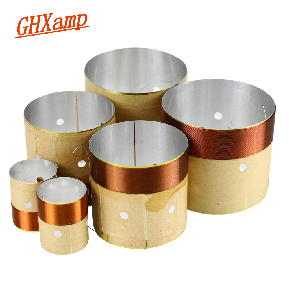 GHXAMP 25.5mm Speaker BASS Voice Coil 4inch 6.5 INCH 10 INCH Subwoofer Speaker Repair 8OHM White