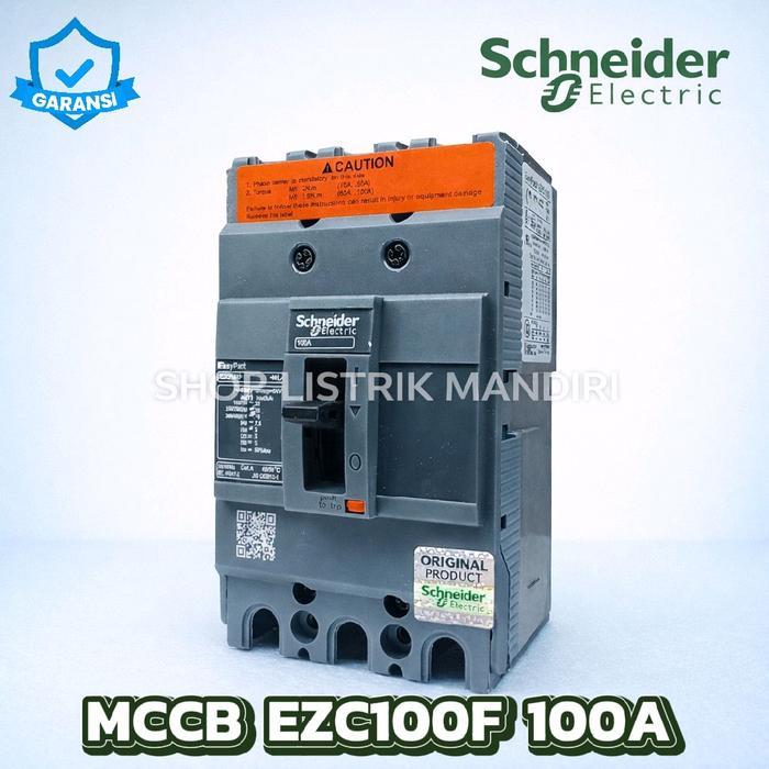Schneider Mccb 3P Ezc100F3015 15A / Ezc100F3020 20A / Ezc100F3025 25A / Ezc100F3030 30A /