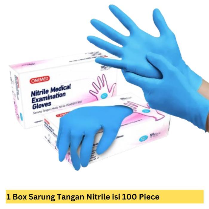 Ready Safe Gloves Handscoon Sarung Tangan Nitrile Non Powder Non Steril
