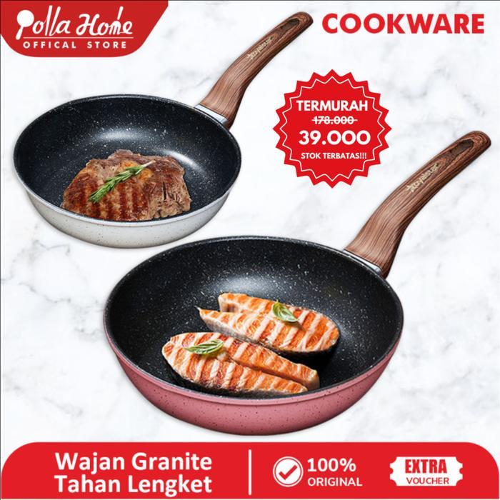 Bolde Store - Ollahom Frying Pan - Wajan Penggorengan Anti Lengket Granit Tebal