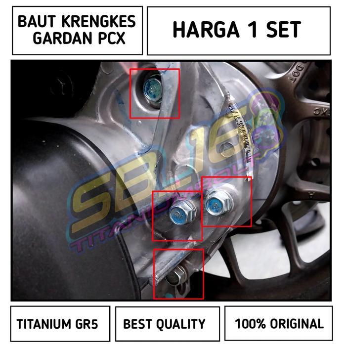 Baut Gardan Vario/Pcx Titanium