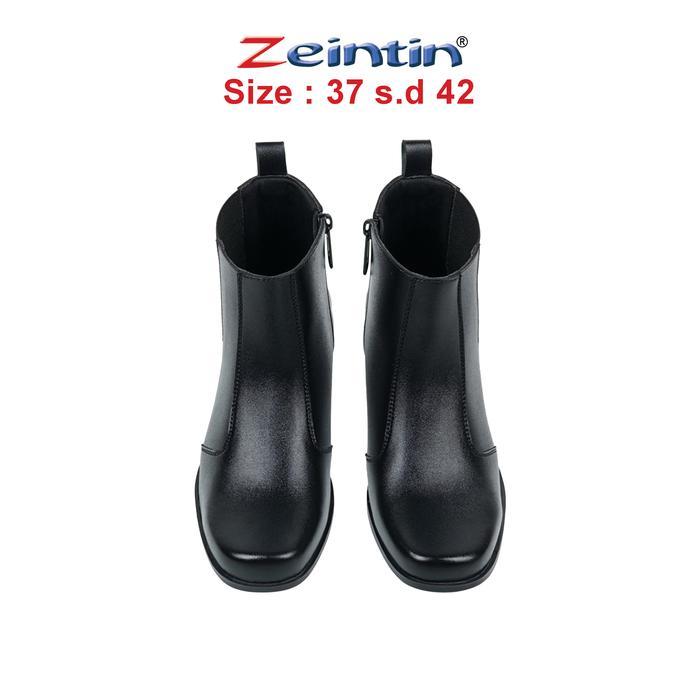 Zeintin - Sepatu Boot Wanita Hitam Polos Sepatu Boots Formal Casual Wanita Zo #Gratisongkir