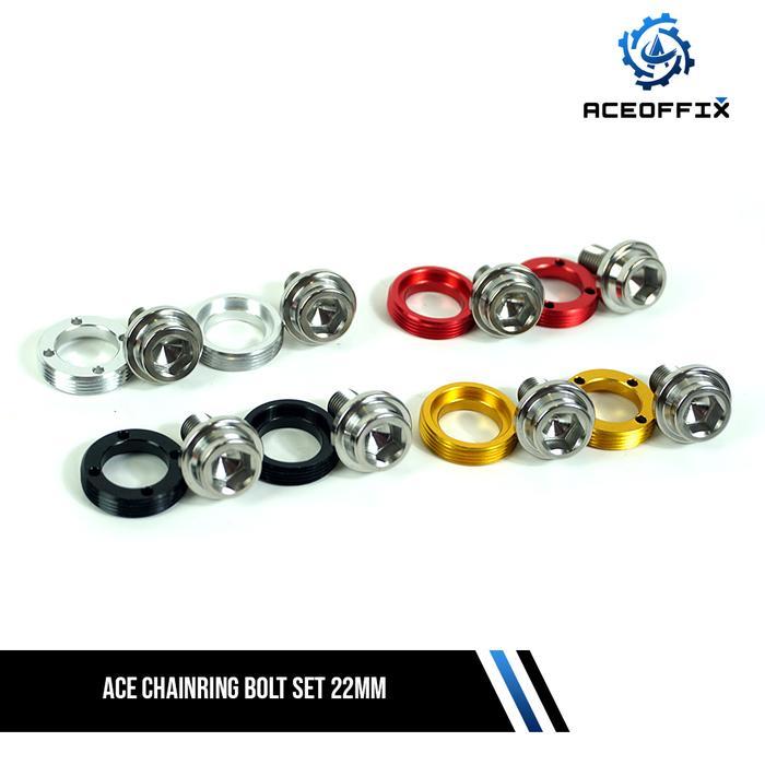 Ace Chainring Bolt Set 22Mm #Gratisongkir