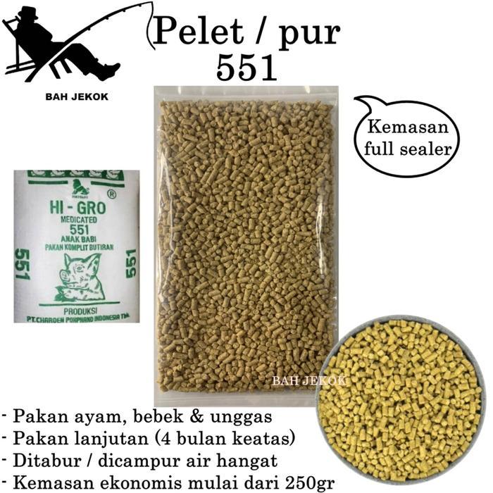 Pur babi 551 untuk pakan ayam Bangkok Petelur Pedaging Kampung Aduan Broiler dan unggas lainnya
