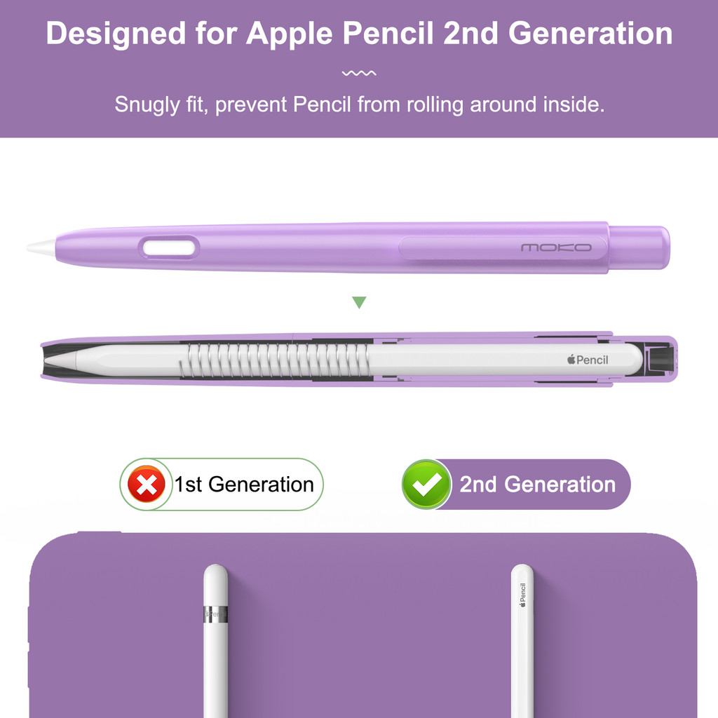 Holder Case for Apple Pencil 2nd Generation,Double-tap Retractable Apple Pencil 2nd Case Protective