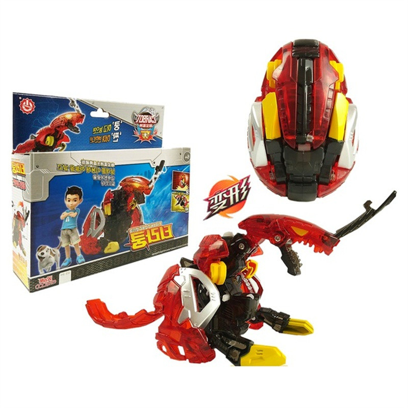Korea Anime Deformation Robot Hello Carbot Transformation Automatic Transform Dinosaur Egg Model