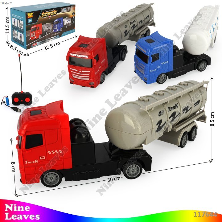 1 Pcs Mainan Anak RC Remote Control Truk Tangki/Truk Box Charge Lampu Truck 27 MHz 4 Channel