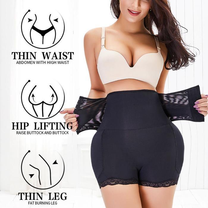 High Waist Short Korset Busa Pantat Dan Pinggul Seamless Korset Pelangsing Perut Buncit