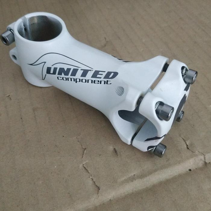 Stem Sepeda Mtb Balap Stem 25.4 Fork 28.6 Alloy Putih #Gratisongkir