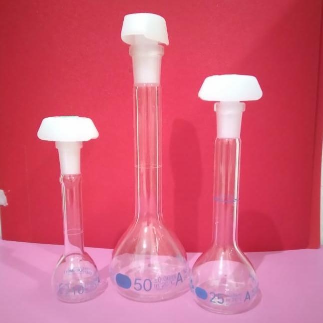 SMart Labu Ukur 250ML DURAN. Volumetric Flask 250ml. BLUE grad Premium
