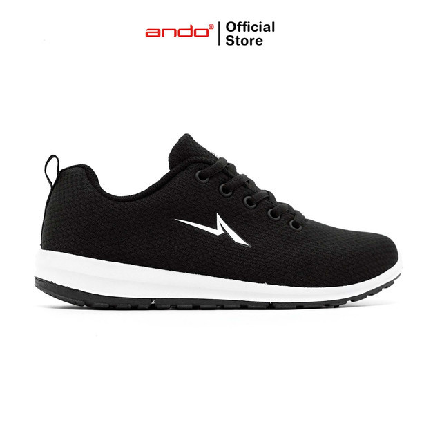 Ando Official Sepatu Sneakers Nitta Duo Wanita Dewasa - Hitam/Putih