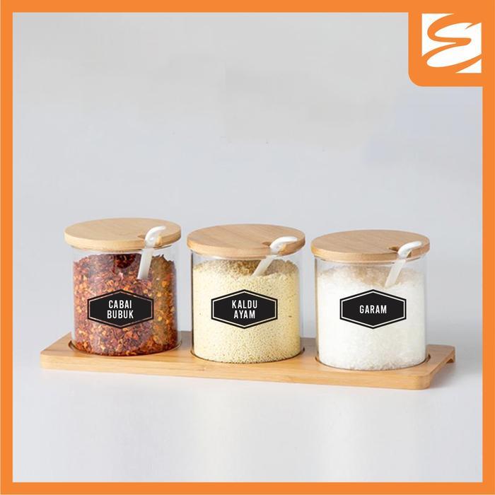 New Stiker Bumbu Dapur 30 pcs / Label Bumbu / Label Penanda Bumbu Untuk Dapur