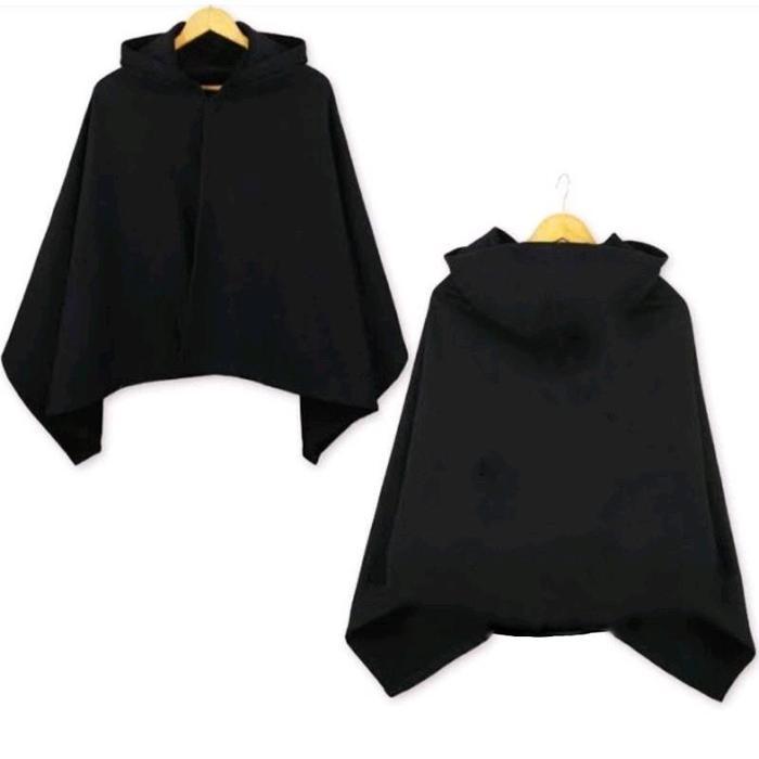 jubah anime attack on titan aot bawing polos hitam hijau Jaket