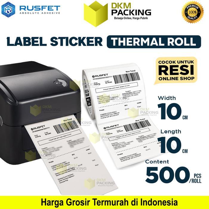 Thermal Label Sticker Paper Roll Resi Barcode Online Shop Rusfet