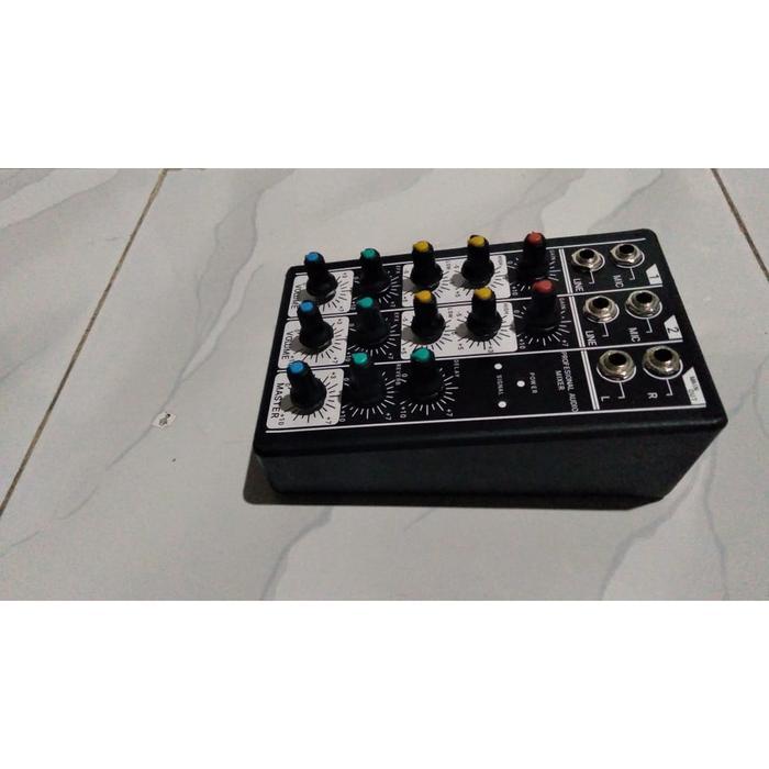 Mini Mixer Audio 2 Channel Bisa Digunakan Karaoke - Black Pasti Ori