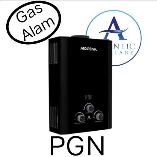 Water heater gas PGN Modena GI0680FCBK/heater gas alam LNG modena