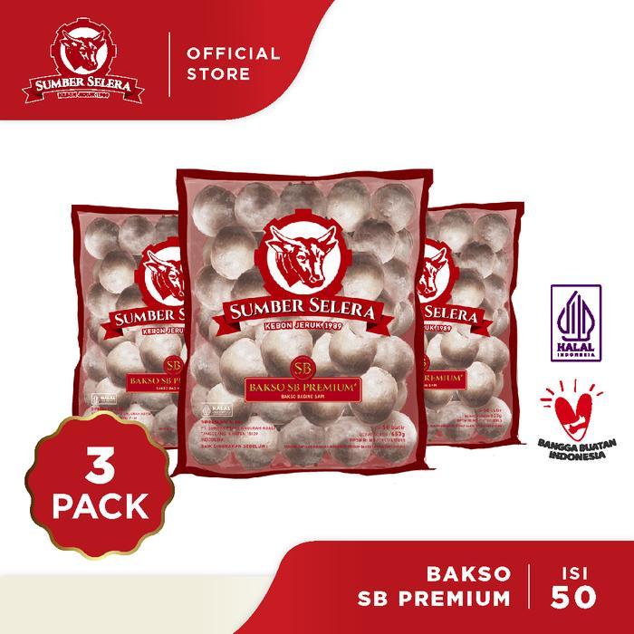 Terbaru [Bundle 3 Pack] Bakso Sumber Selera Sb Premium 50Pcs