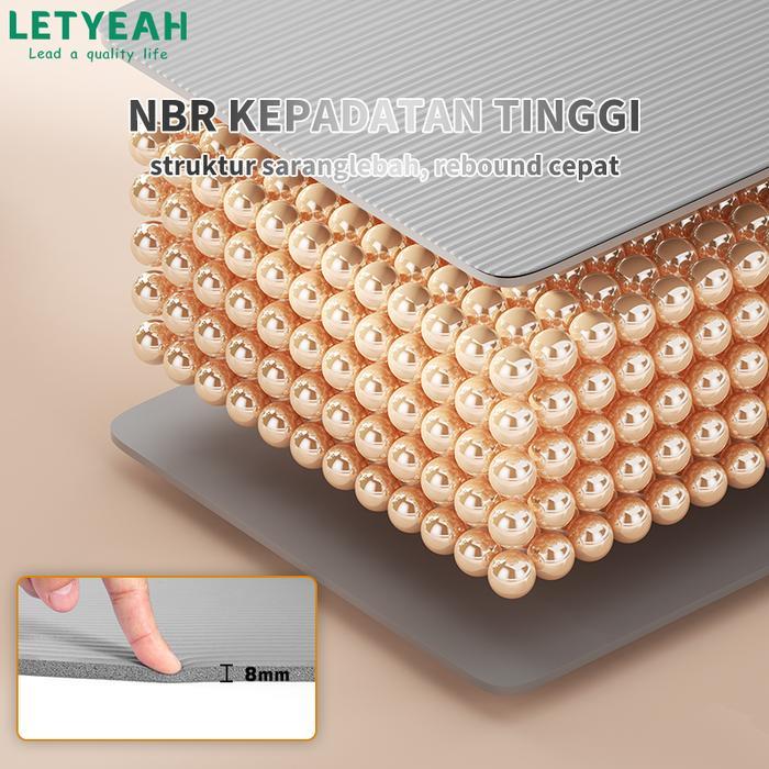 Speeds - Yoga Mat Matras Olahraga Matras Yoga Anti Slip Karpet Olahraga Tebal 8Mm