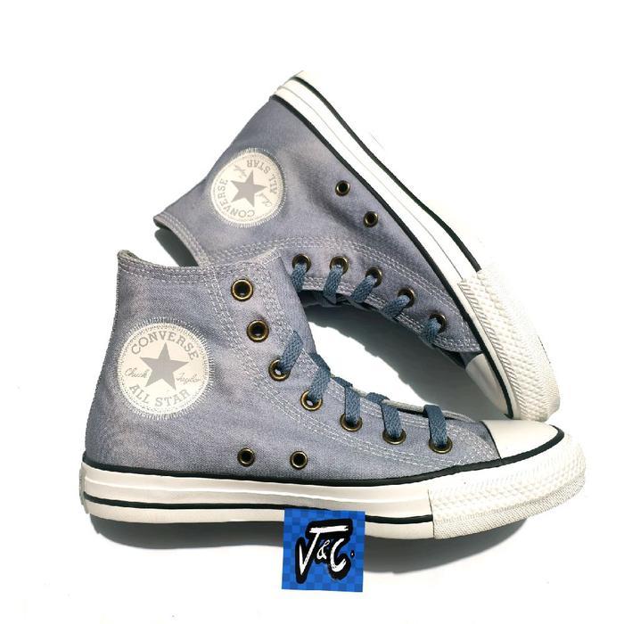 HOT SALE! Converse Chuck Taylor All Star Stitch Digital Tie Dye Pattern Hi Thunder Daze