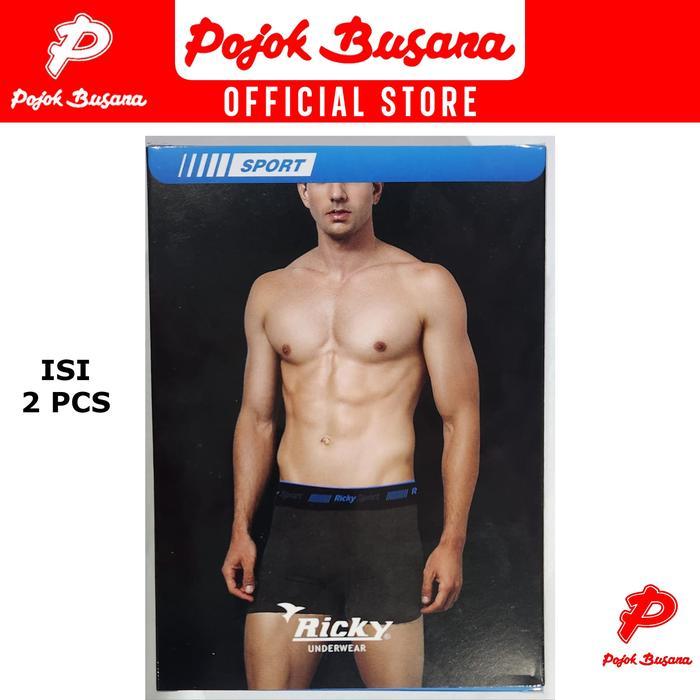 Promo Pojok Busana Ricky Rmg - 10 Isi 2 Pcs / Pak Boxer Celana Dalam Pria Underwear