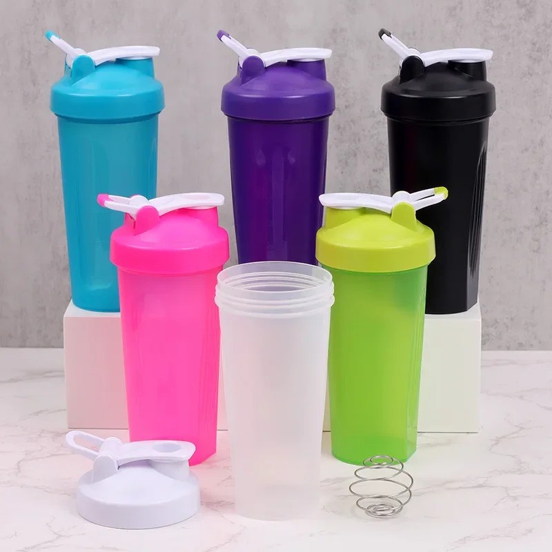 600ml Portable Protein Powder Shaker Bottle Leak Proof Water Bottle for Gym Fitness Training Sport S